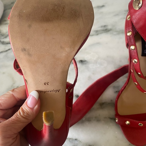 Red high heels, 6 inch heel - Picture 4 of 4